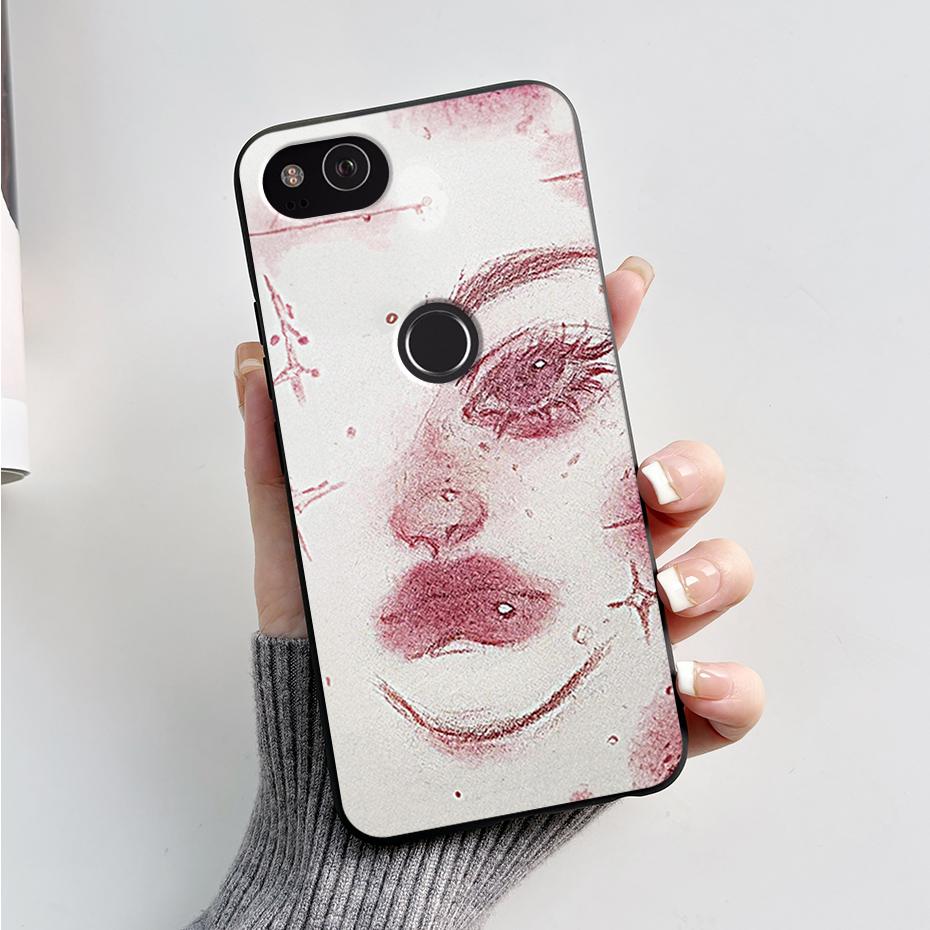 Matte Case For Google Pixel2 Pixel 2 XL Shockproof Cartoon Phone Cover for Google Pixel 2 XL 2XL Soft Silicone TPU Cases Bumper