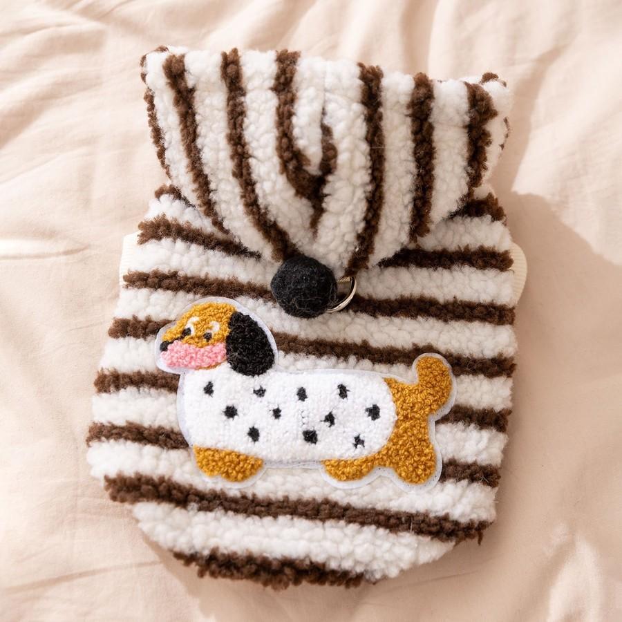 Small to Medium Dog Fleece Pockets Warm Cozy Winter Dog Coat