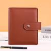 A7 Crocodile  Black Pink Color 6 Ring Binder PU Clip-on Notebook Leather Loose Leaf Notebook Cover Notebooks Journal Stationery