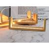 U-shaped Frame Light Base Wooden LED Display Base Pedestal Wood Night LED Light Lamp Base for Acrylic Crystal Glass