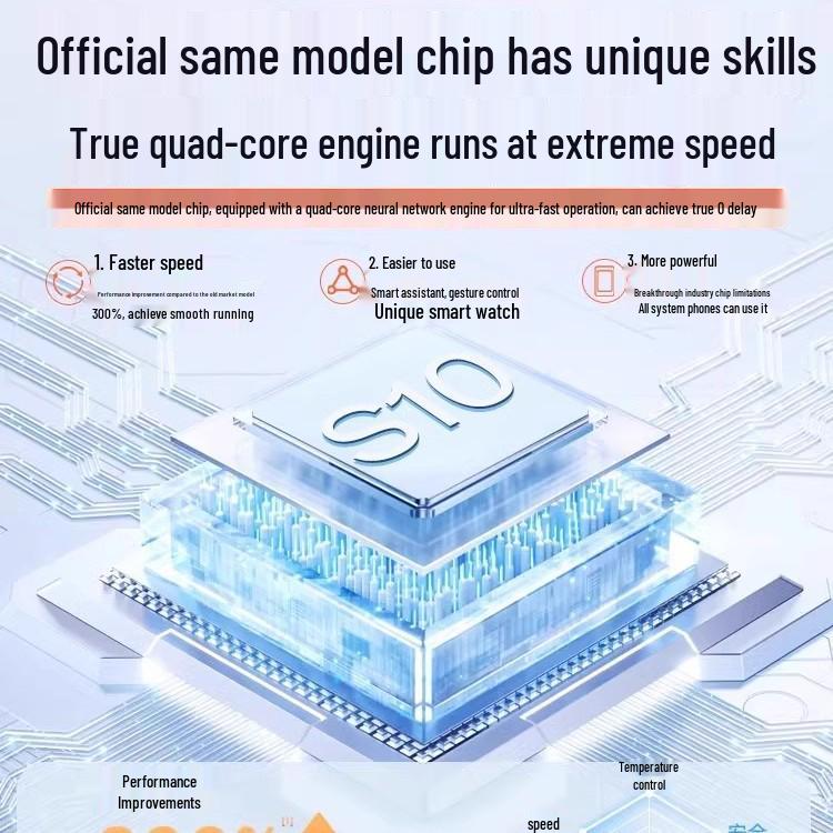 2025 iWatch S10: Top Configuration Smart Sports Watch and Waterproof Bracelet Compatible with Mobile Phones