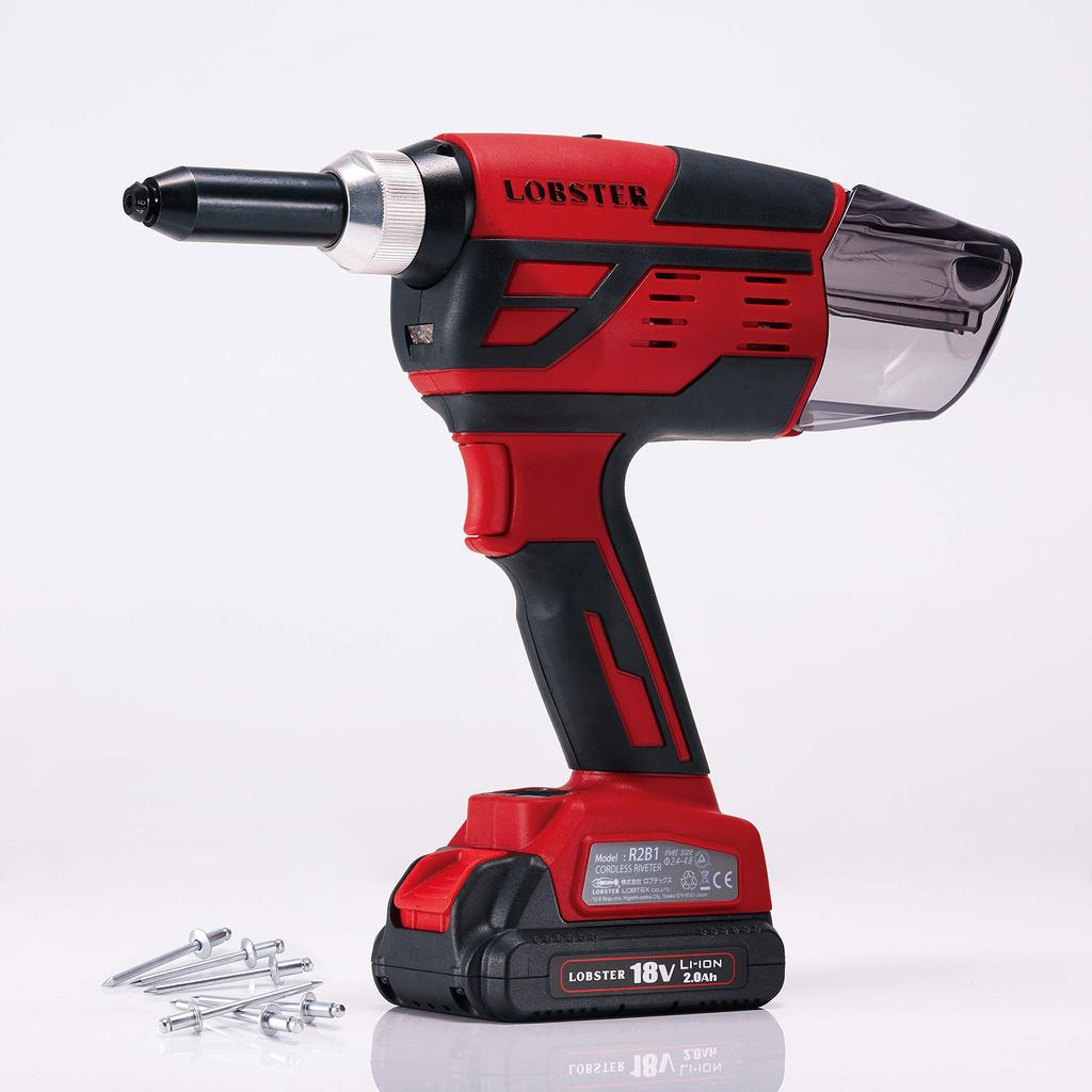 Premium Lobtex Cordless Riveter R2B1 (Lobtex) Battery and charger included
