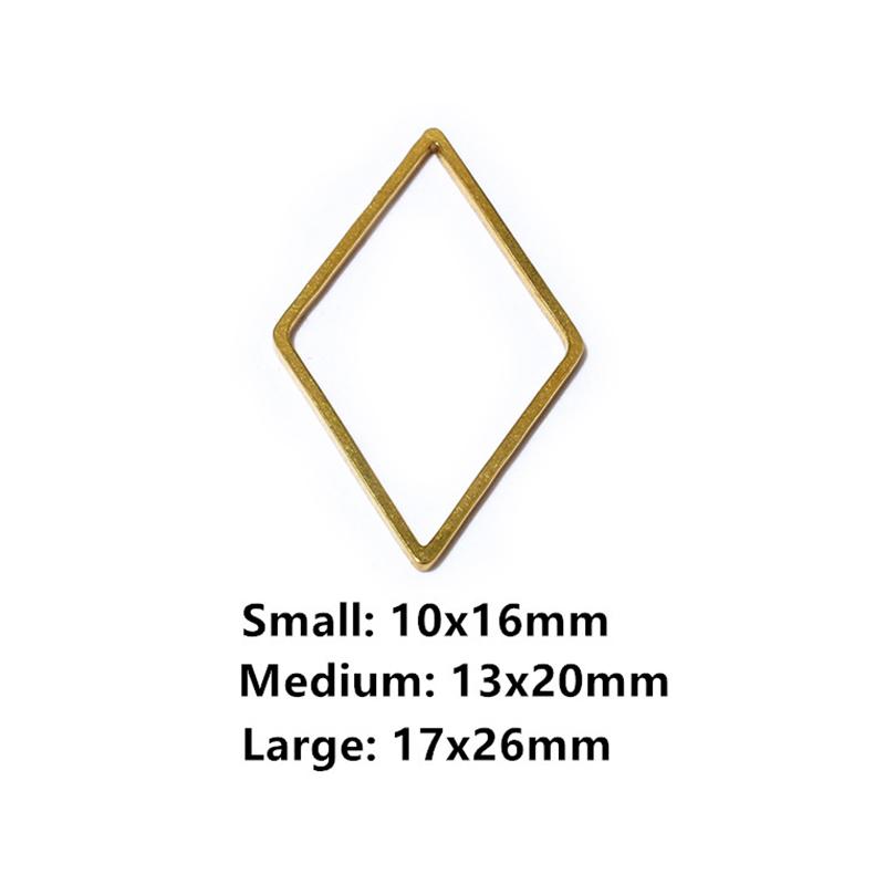 20pcs Moon Star Drop Heart Small Charms Gold Stainless Steel Pendant Open Bezels Hollow Frame Mold Bezel DIY Jewelry Making