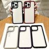 Luxury Transparent Case for iPhone 14plus 13 12 11 Pro Max 15 Shockproof Soft Silicone Bumper Acrylic Hard Cover
