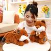 New Fox Simulation Plush Animal Dolls Super Soft Toys Cartoon Home Decor Pillow Prone Posture Girl Boys Baby Xmas Gift
