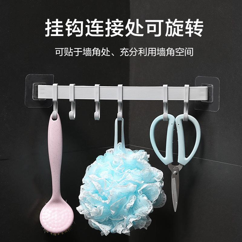 Kitchen Hook Rack No Punching Rod Hanger Strong Viscose Bathroom Wall Wall Hook Towel Rack