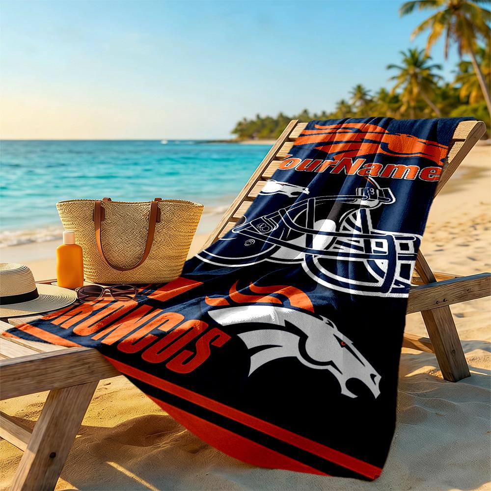 Dallas Customizable Name Beach Towel High Absorbency & Quick-Dry Perfect for Traveling Yoga Camping and Swimming