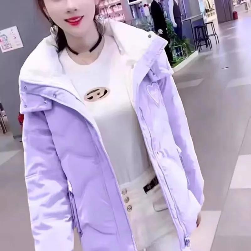 Women Winter Loose Thick Warm Hooded Parkas Casual Waterproof Outwear
