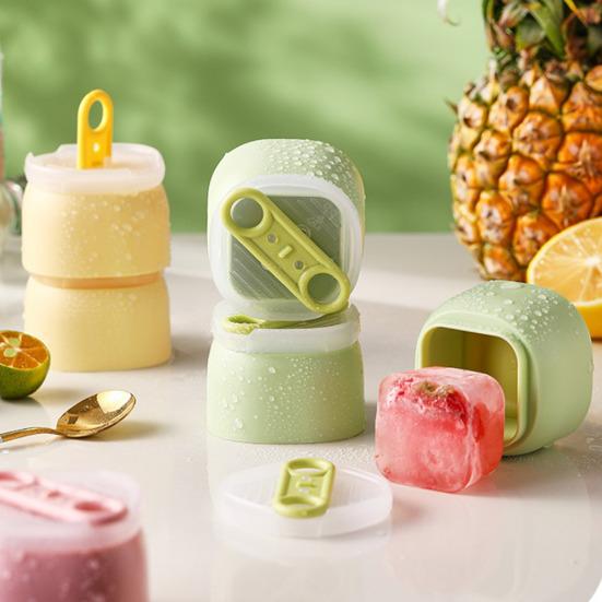 3Pcs Ice Cube Mold Food Grade BPA-Free Heat Cold Resistant Ice Cube Tray