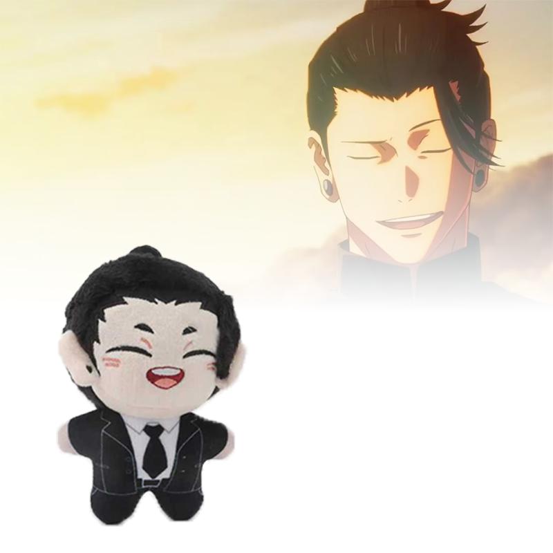 12CM Cute Anime Geto Suguru Gojo Satoru Figure Plush Toy Print Starfish Body Plushie Peripheral Pendant Cosplay Collection Gifts