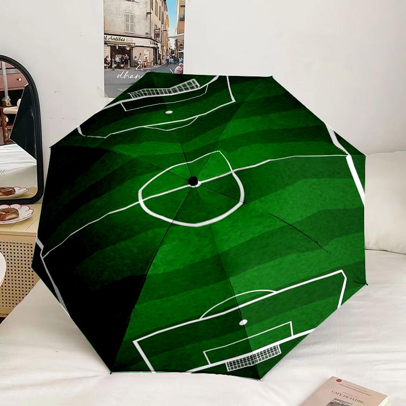 Basketball On Fire And Ice Umbrella 8-Frame for Travel, Camping, Casual Lightweight Portable Umbrella, Essential for Every Family Holidays Gift