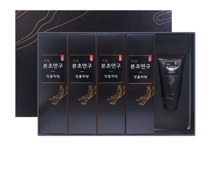BONCHOYEON Herbal Gum Care Toothpaste Set – Korean Premium Hanbang Toothpaste with Ginseng & 10 Natural Extracts (100g X 4 + 40g Bonus)