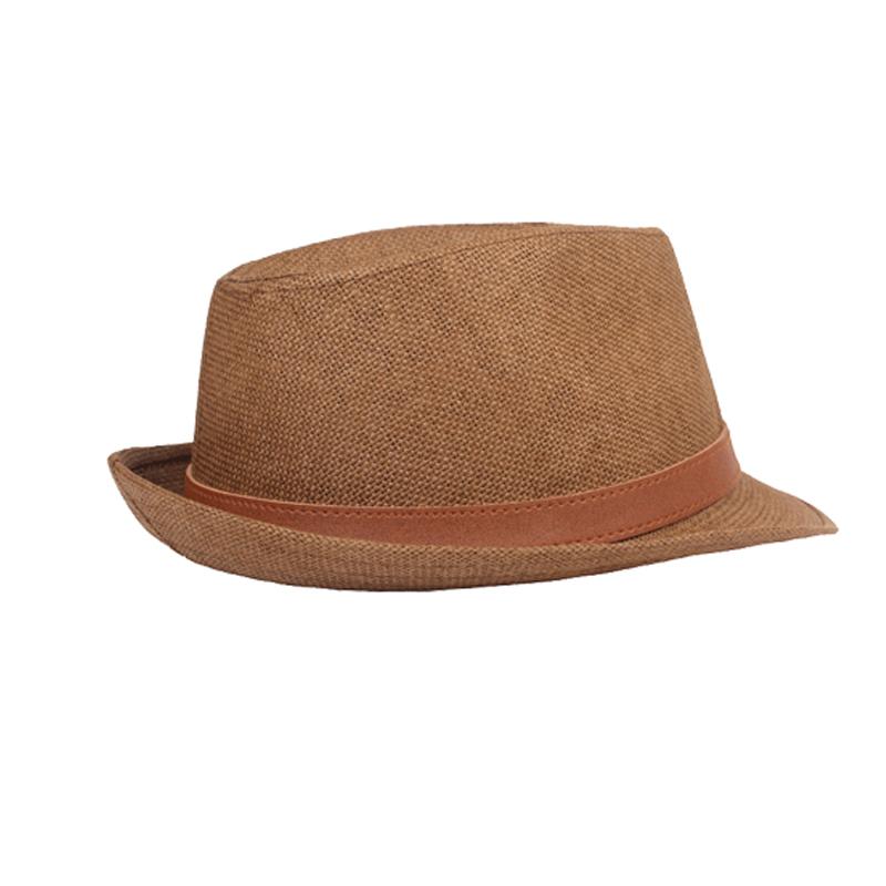Men's Bowler Hat Summer Straw Hat Men Jazz Hat Gentleman Hat Breathable Sun Hat