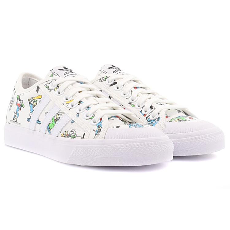 adidas Nizza 'Sport Goofy Pack - White' (Unisex) Cloud White / Scarlet / Core Black Skateboard Shoes FW0645