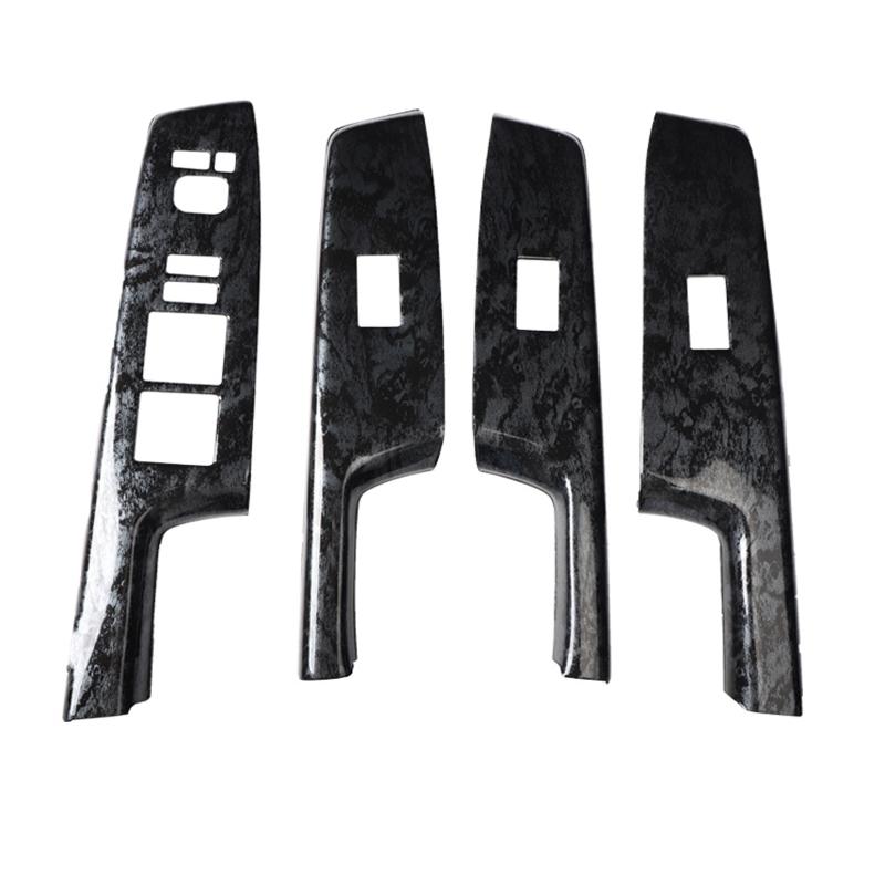 For Toyota Prius ZVW40 ABS Black Car Door Armrest Window Lift Button Switch Panel Cover Glass Control Panle Interior