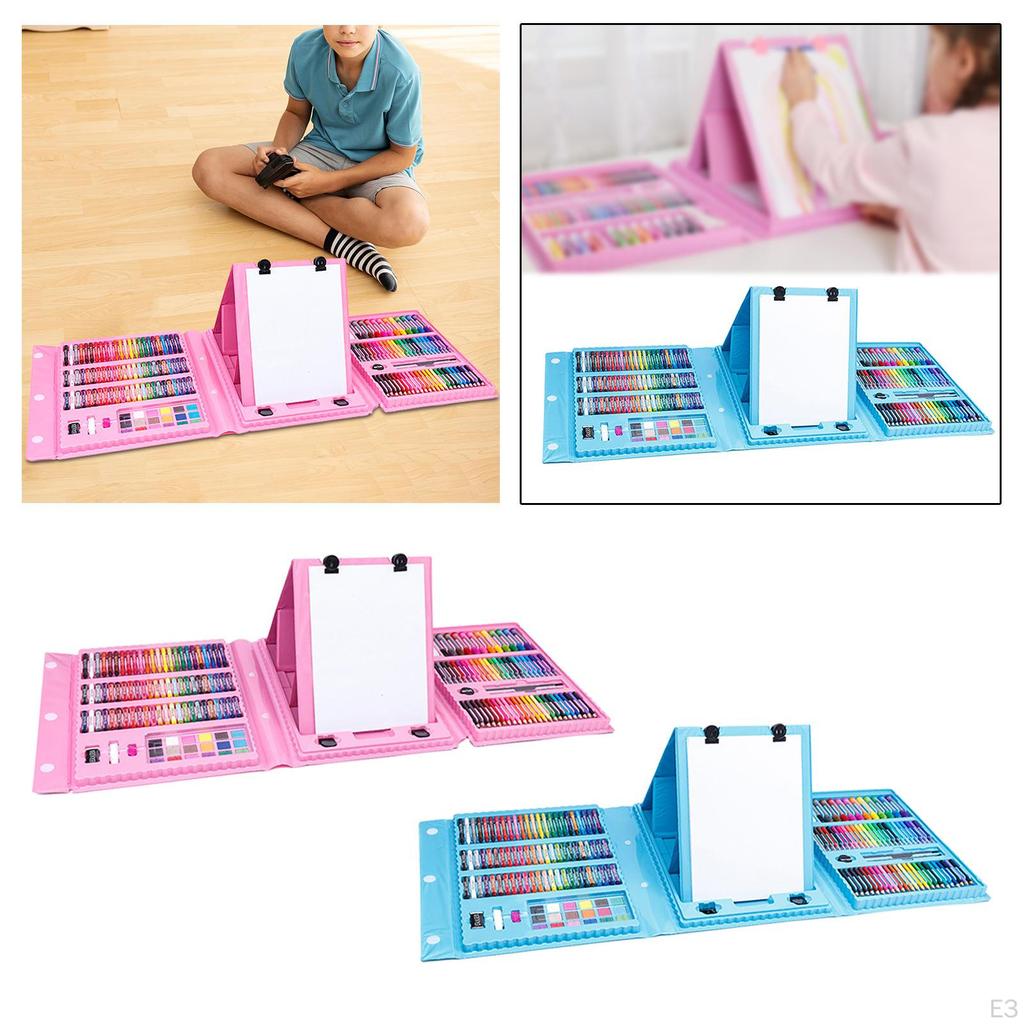 176 Pieces Watercolor Paint Markers Drawing Board Crafts Montessori Creative Reusable Painting