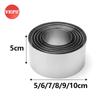 Stainless Steel Cake Mousse Rings: 5-10cm Seamless Round Tart Molds