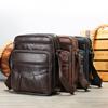 Neue vertikale Umhängetasche aus echtem Leder für Herren, lässige Umhängetasche aus vollnarbigem Leder, verstellbare Business-Umhängetasche aus Leder für Herren