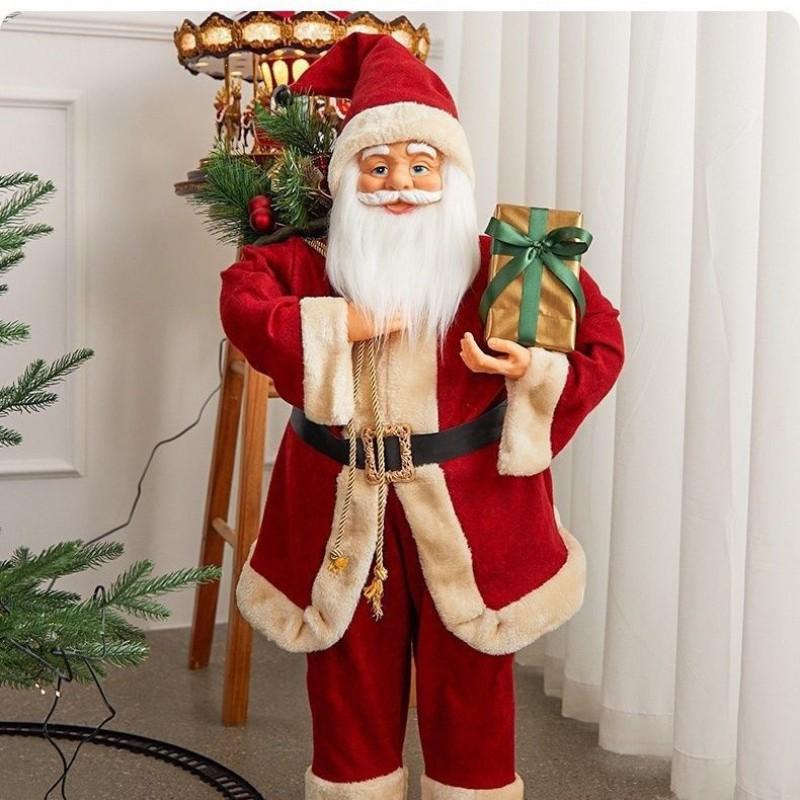 Large Santa Claus Doll Christmas Decorations Xmas Party Window Display Gift
