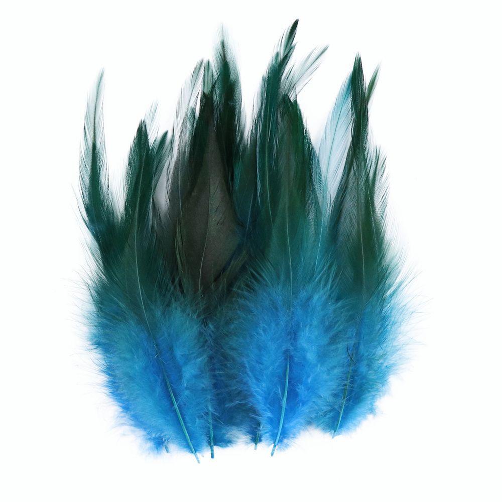 50Pcs Fluffy Natural Rooster Feathers Crafts DIY Accessories 8-15CM Chicken Feather Fly Tying Materials Sewing Decoration Plumes