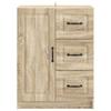 Sideboard In Sonoma Oak Finish 66 X 34.5 X 87 Cm Engineered Wood