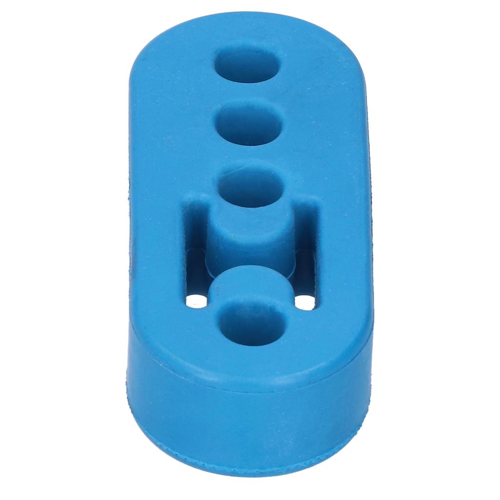 12mm Muffler Hanger Exhaust Pipe 4 Holes Adjustable Polyurethane Buffer Shockproof UniversalBlue
