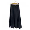 Shop   Women BAck BAnding Belt A Line Pintuck flAre Long Skirt blAck Stj Wsk 458