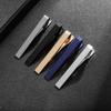 Men's Brass Tie Clip - Smooth Minimalist Business Tie Bar, Classic Formal Shirt Accessory, Elegant Office Wedding Gift