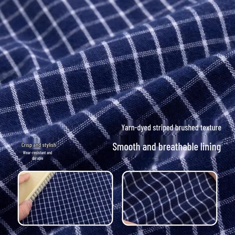 Little Elephant Hamm Boys' Plaid Long-Sleeve Shirt