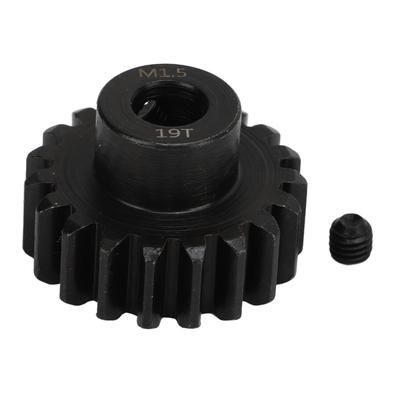 RC Car Motor Gear M1.5 8mm Inner Hole Steel RC Pinion Gear with M5 Set Screw for 1 5 Model Vehicle 19T