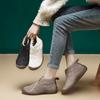 Winter neue modische Damen Baumwollschuhe wasserdicht und rutschfest Übergröße lässige Baumwollstiefel gefüttert und verdickt warme Schneestiefel