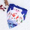 Small Medium Large Dog Dog Cat Triangle Saliva Towel Santa Elk Pet Supplies Decorative Cat Dog Scarf