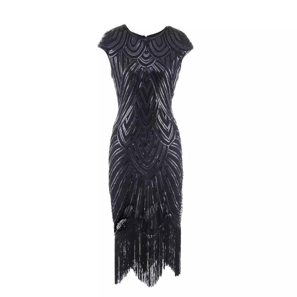 2023 Glam Sequin Tassel Dress: Elegant & Sexy Celebrity Style