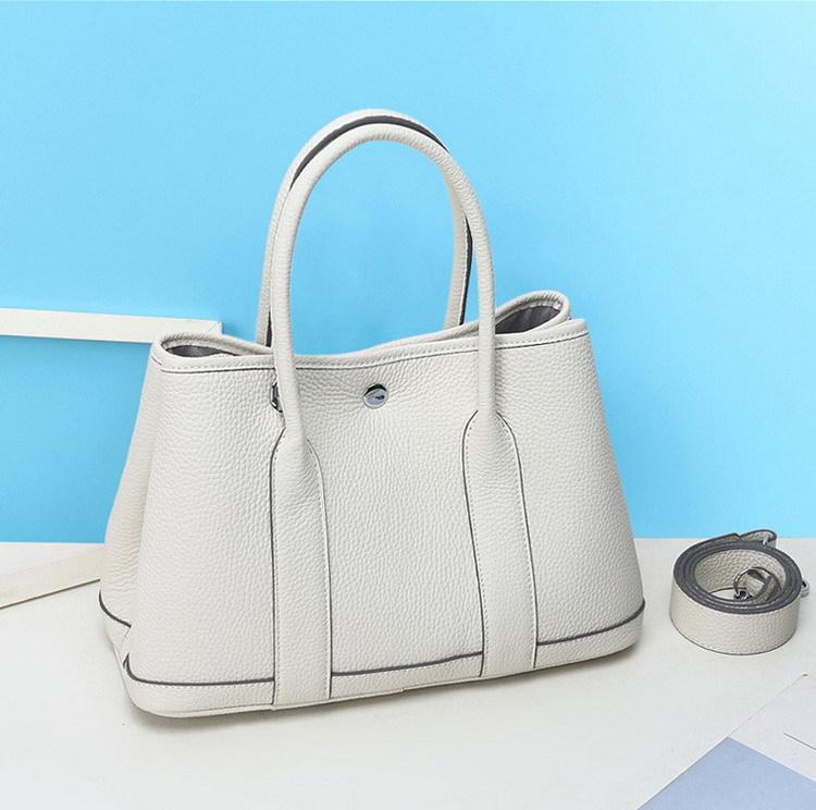 Lychee pattern first layer cowhide women's bag handbag genuine leather women's bag soft leather garden bag messenger bag