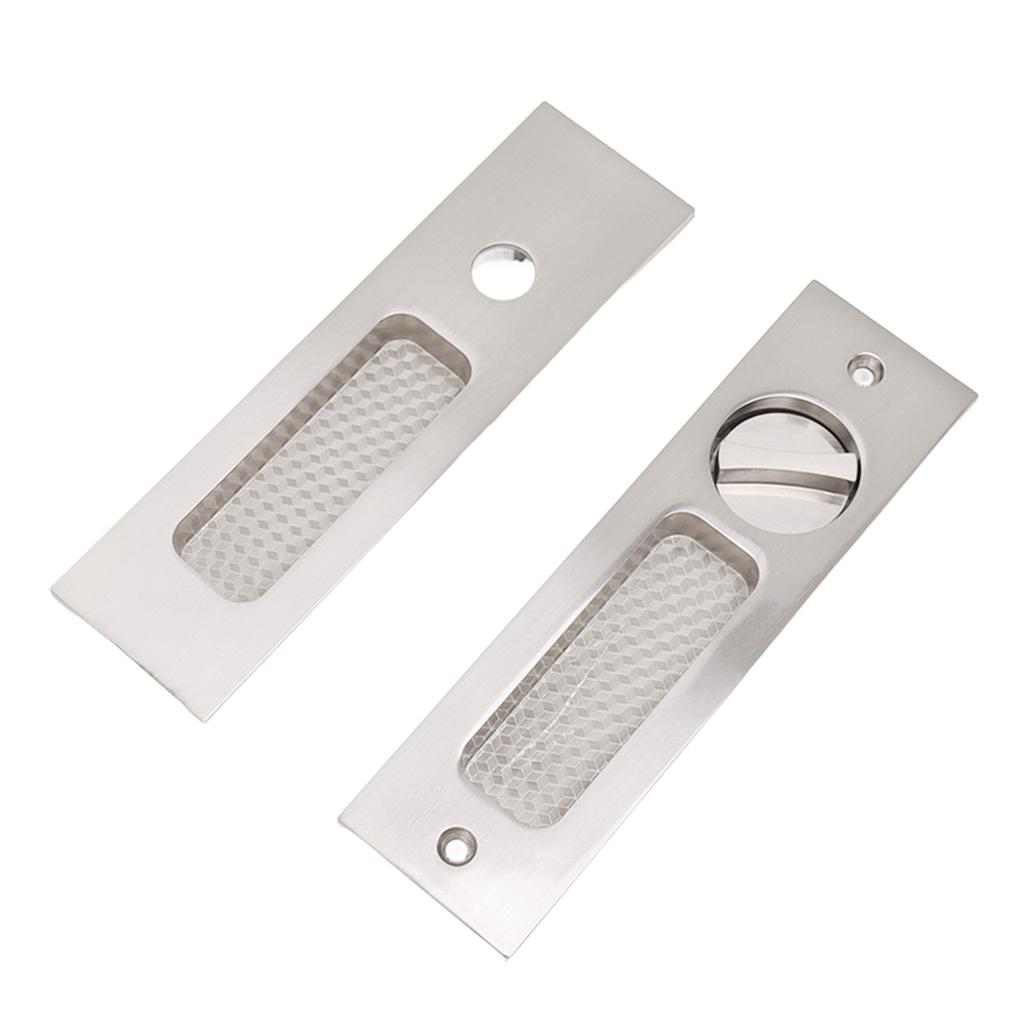 Sliding Door Mortise Lock with 2 Keys Zinc Alloy   Recessed Handle     for Wood Furniture Hardware