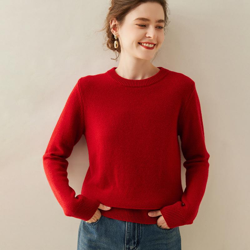 Plus Size Women's Thick Cashmere Raglan Sleeve Sweater