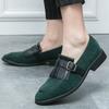 Britain Trend New Mixed Color Patchwork Tassels Patent Leather Shoes For Men Monk Strap Wedding Casual Formal Dress Footwear