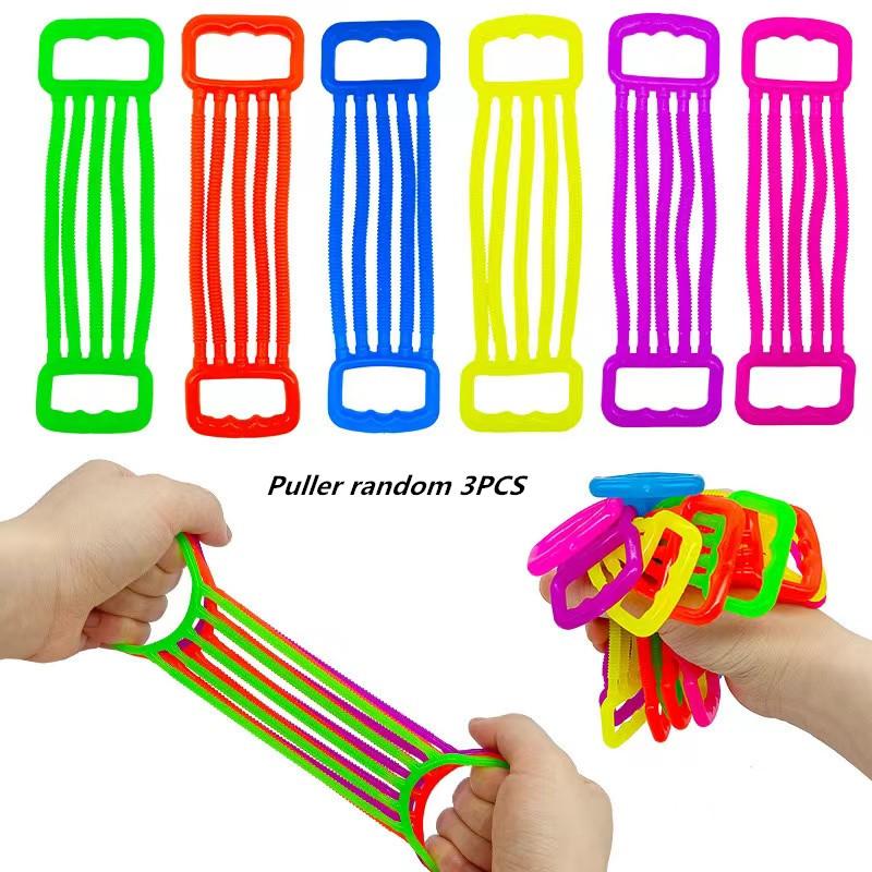 Pcs Novelty Funny Children's Arm Puller Colourful TPR Silicone Elastic Stress Relieving Toys Kids Training Arm Strength Toys