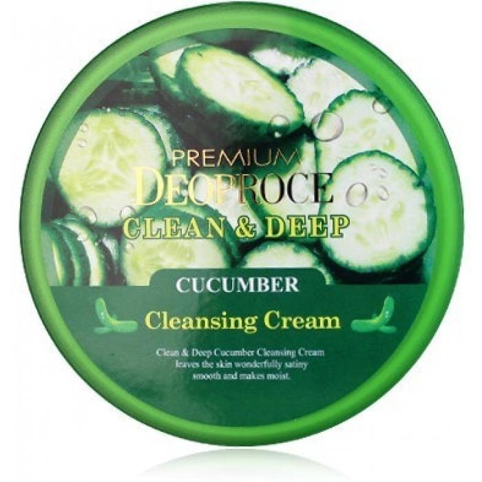 

DEOPROCE PREMIUM CLEAN & DEEP CUCUMBER CLEANSING CREAM Очищающий крем для лица с экстрактом огурца 300г