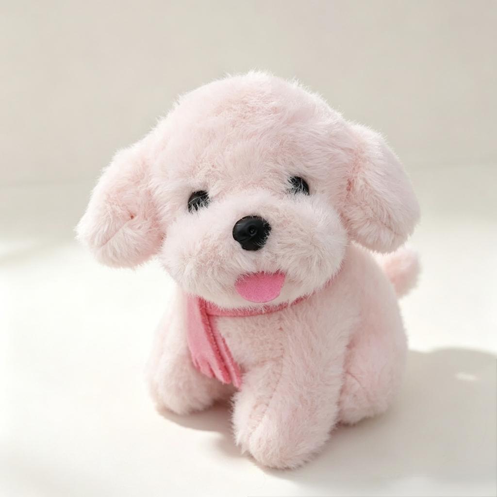 Hot Selling Mini Cotton Stuffed Poodle Dog Cute Schoolbag Decoration Accessories Cartoon Women Fashion Pendant