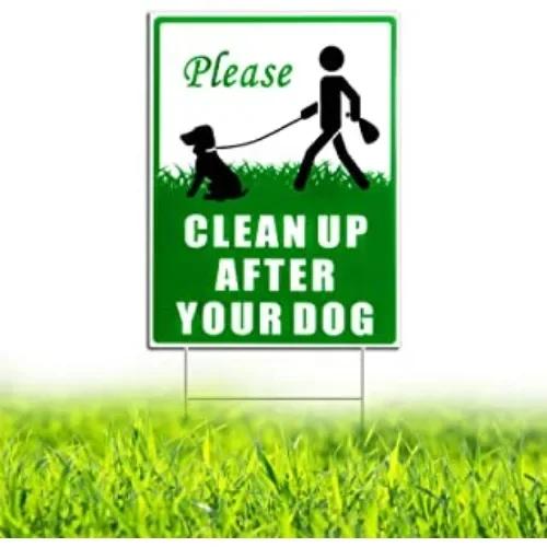 Please Be Respectful Sign  No Dog Pooping or Peeing  Durable Tin Yard Sign for Outdoor Use  Ideal for Home Decor Wall Decor P