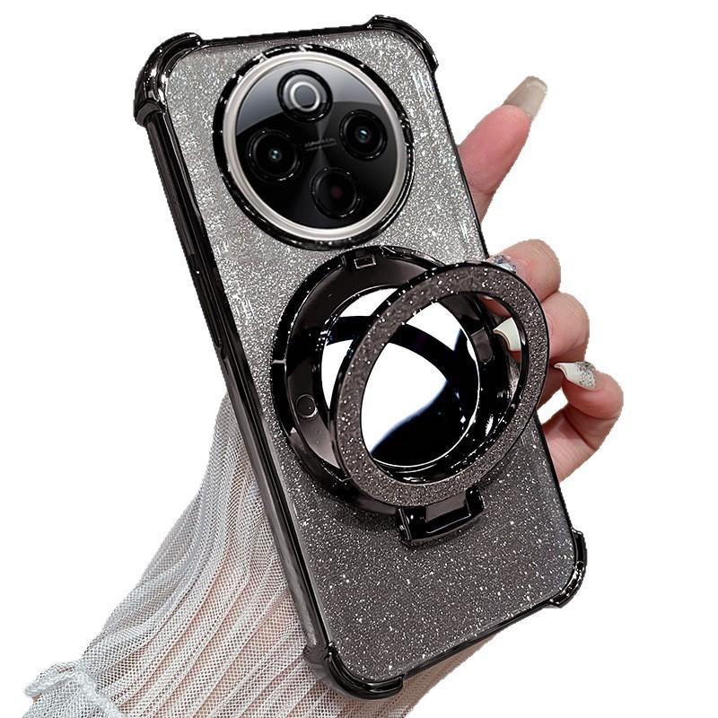 With Lens Film vivoY111 Mobile Phone Case Electroplating Anti-drop Y11S Glitter Mirror Y111 Bracket Protective Cover