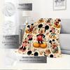 1pc Flannel Mickey Mouse and Minnie Bedding Throw Blanket, Sofa Blanket, 's Gift, Home Decor, Disney Fan, Comfortable and Warm Bed