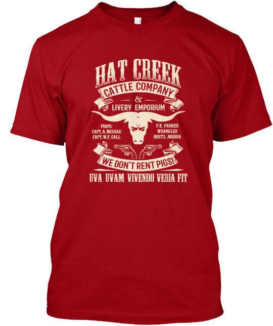 Lonesome Dove Hat Creek Cattle Company amp; Livery TShirt Made in USA Size S5XL Unisex T-Shirt XXXXL