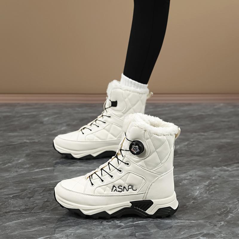 TUINANLE Hochwertige Herren-Schneestiefel Warme Plüsch-Winterschuhe Outdoor-Schneestiefel Damen Rutschfeste Plateau-Schuhe