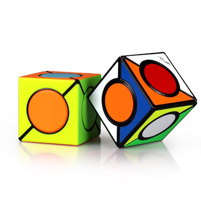 Inclined Rotation Magic Cube Puzzle Toys for Children