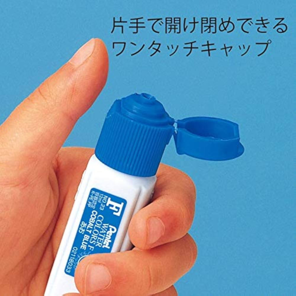 Pentel Paint, F, Watercolor, 12 Colors, Poly Tube, WFC2-12