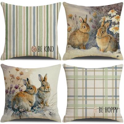 New Easter Bunny Pillow Case Spring Decorative Living Room Pillow Sofa Cushion Cover Combination