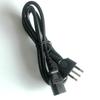 IMQ Certified Italian Power Cord with Three-Pin Cloverleaf & Two-Pin Figure-Eight Connectors, 23-Core Design