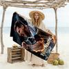 Messi Customize Text Beach Towel Super Soft & Absorbent Perfect for Traveling Yoga Camping and Swimming